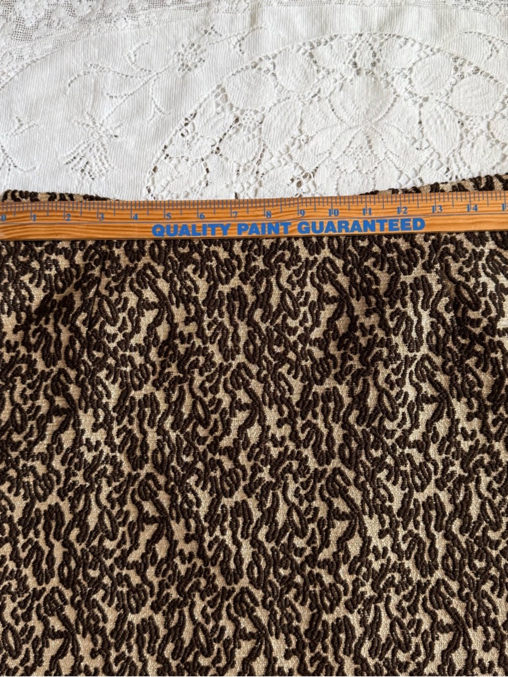 Valentino Roma Wool Silk Mohair Vintage Animal Print‎ Pencil Skirt SZ 10 Italy - Picture 7 of 14